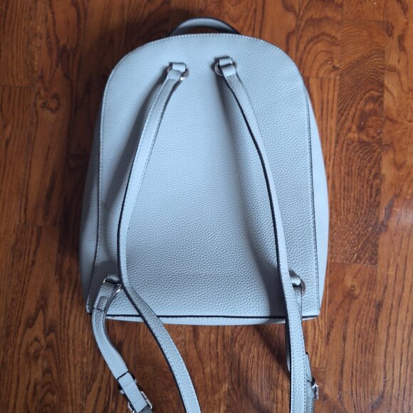 New Nine West Chelsea Backpack Mint Green with Snake Detail on Front Pocket - Picture 3 of 3